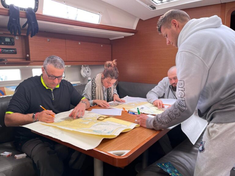 Navigation theory on boat.