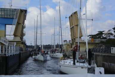 Lock and bridge in Brittany