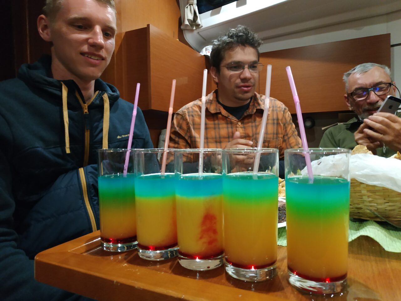 Cocktail party on yacht