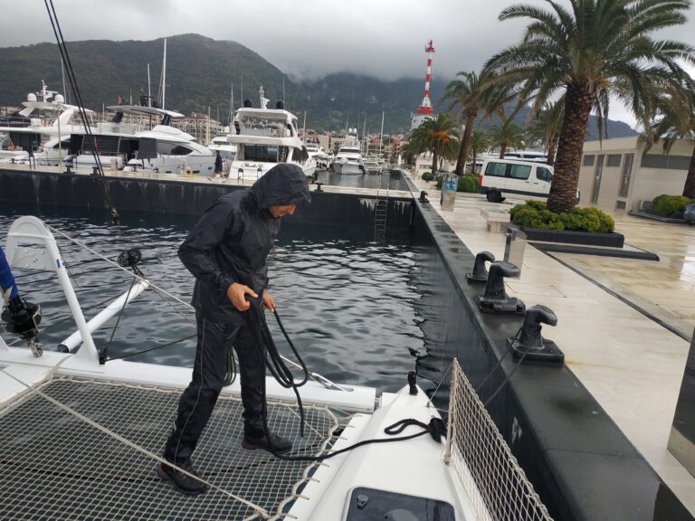 Mooring training in Tivat