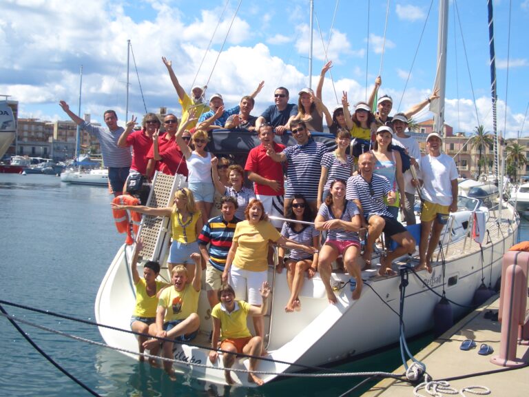 Sailing regatta is fun event.