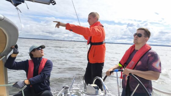 Sailing practice in Estonia